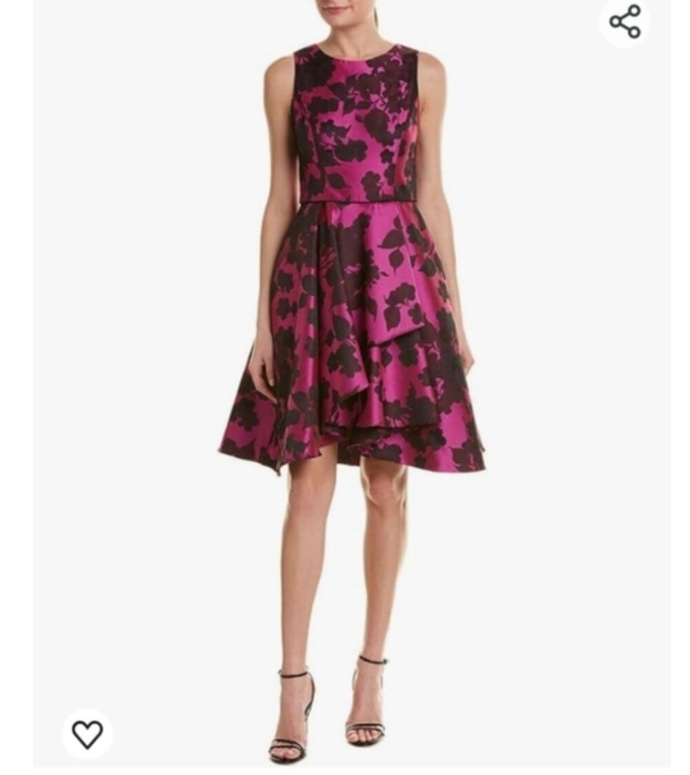 Shoshanna Lynbrook Floral Jacquard Fit & Flare Dress Size 10 Cocktail Dress